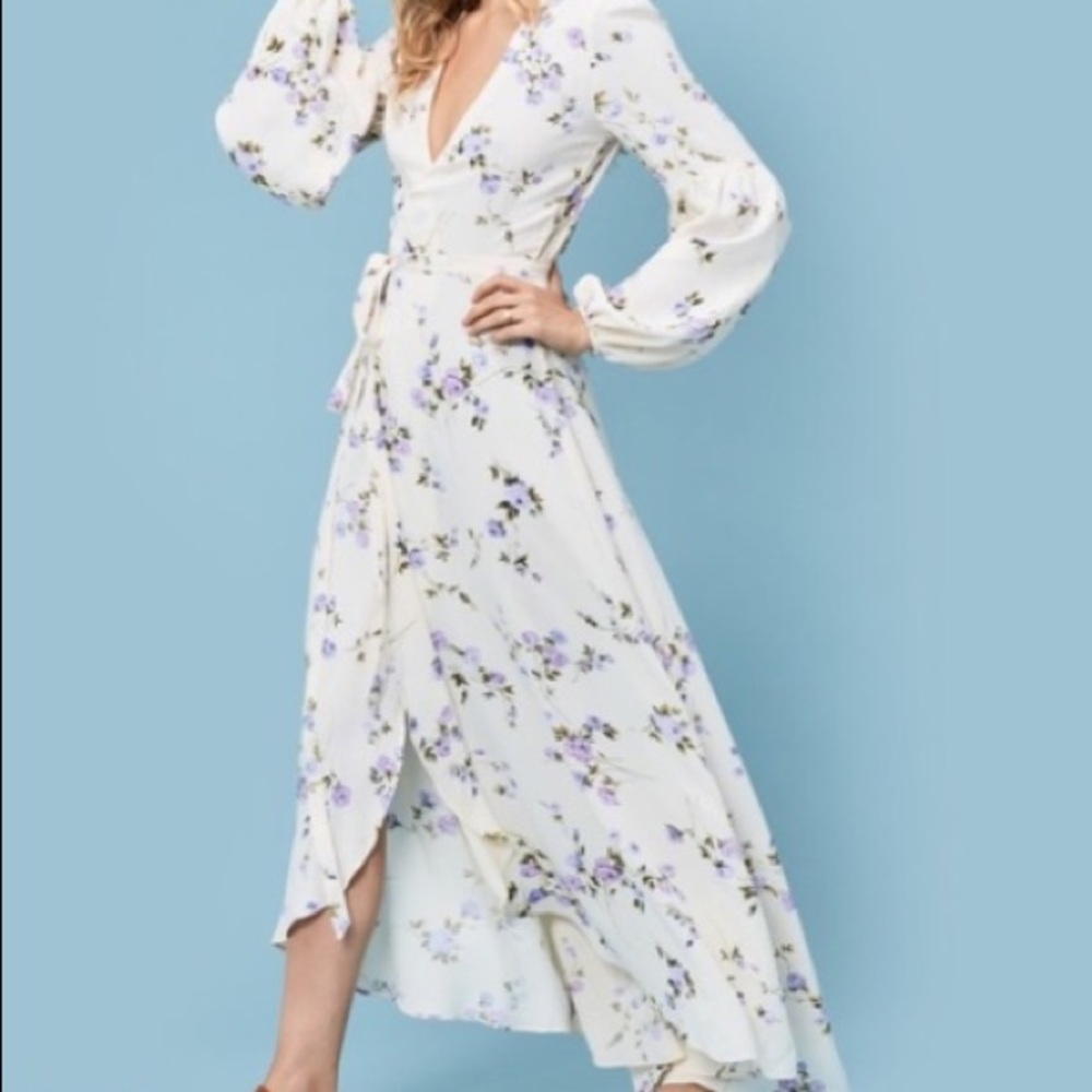 Christy Dawn Bergen Wrap Dress Maxi Floral